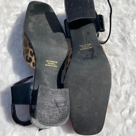 Leopard sling back shoe 7 1/2 W - Picture 5 of 5
